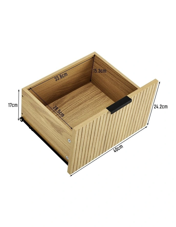 Kayla Chest Dresser Tallboy 9 Drawers Oak image 7