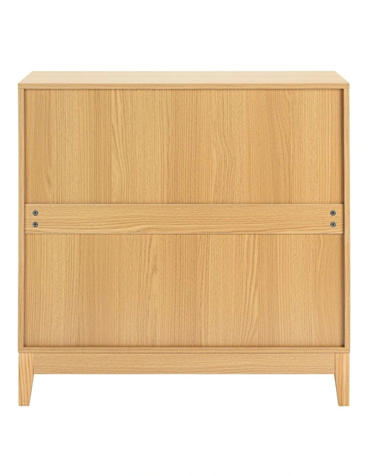 Adoria Chest 3 Drawer Storage Lowboy Dresser Oak image 3