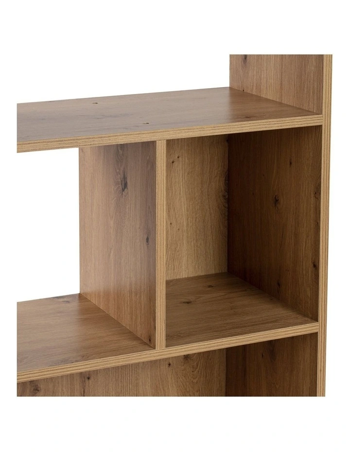 Caleb Bookshelf Display Cabinet 5 Tier Industrial Bookcase Storage Display Shelf and Black image 6