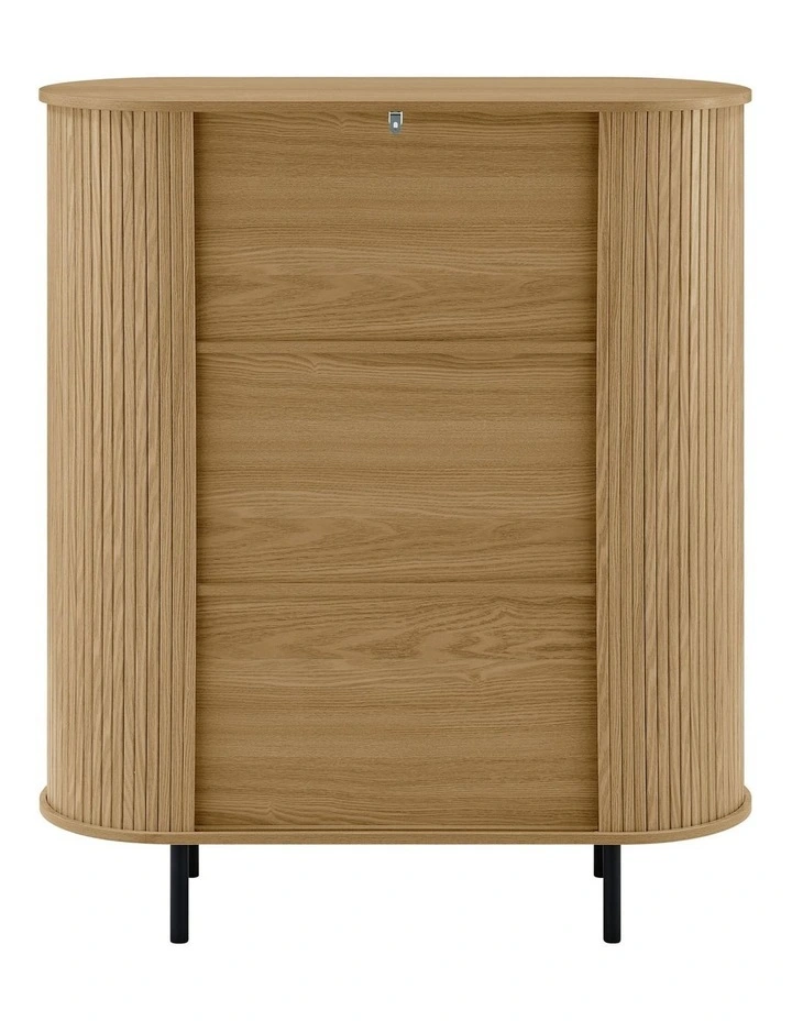 Kayla Cabinet Cupboard Storage 2 Doors 3 Levels Oak image 4