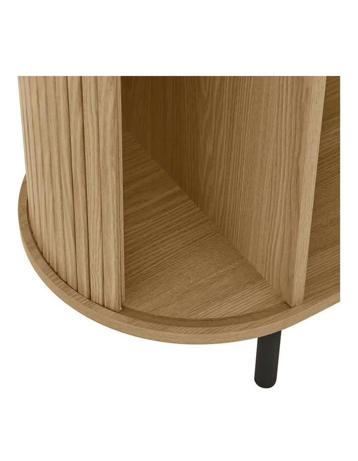 Kayla Cabinet Cupboard Storage 2 Doors 3 Levels Oak image 5