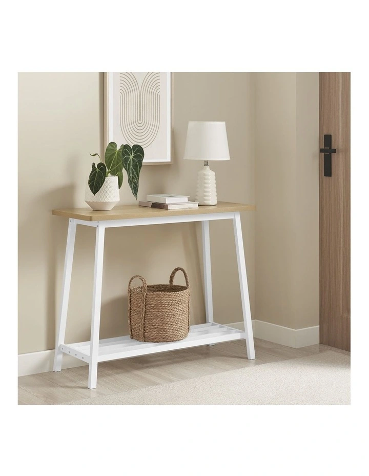 Geneva Console Table Hallway Entryway White image 3