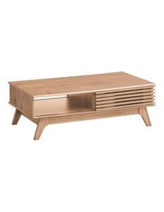 Clancy Coffee Table 2 Doors Oak