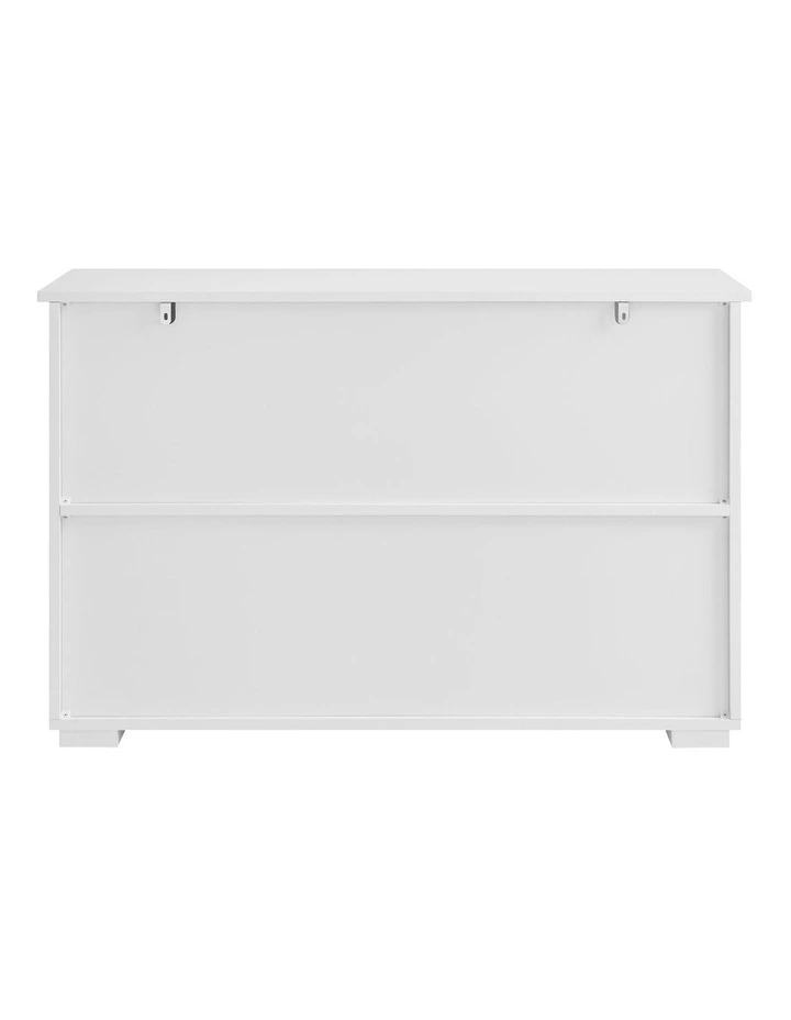 Melina Sideboard Cabinet 2 Sliding Doors White image 4