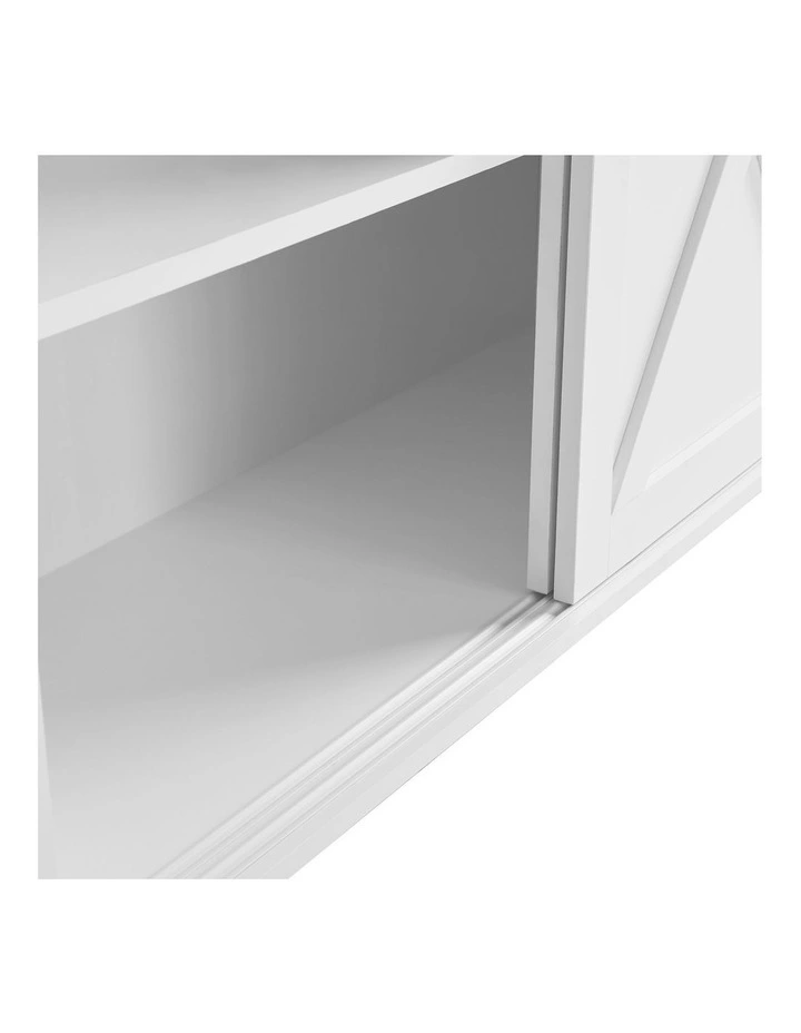 Melina Sideboard Cabinet 2 Sliding Doors White image 6