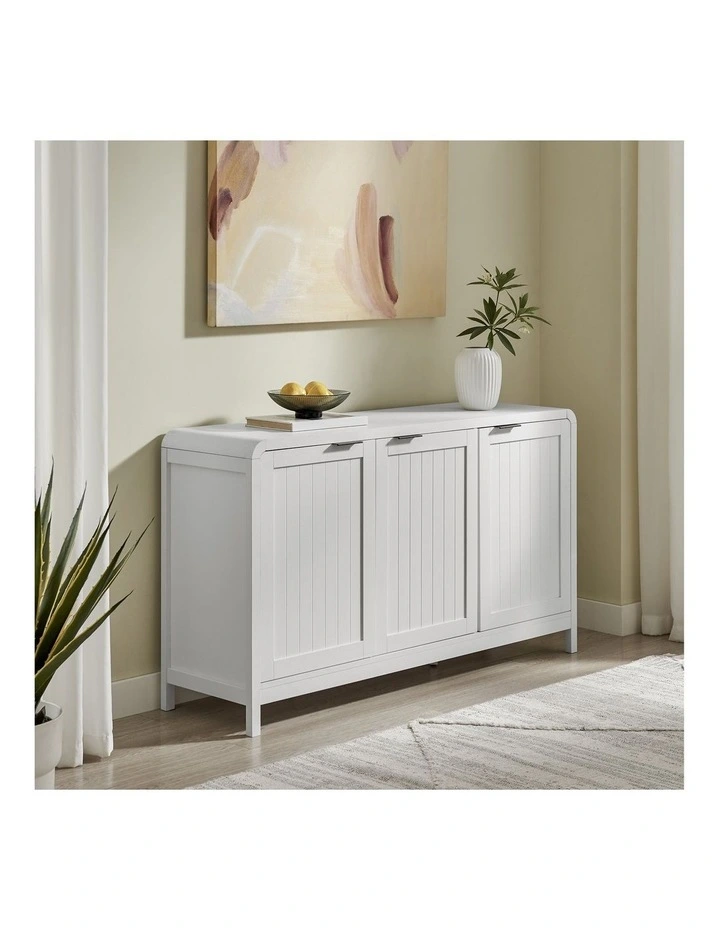 Roy Buffet Sideboard Cabinet 3 Doors White image 3
