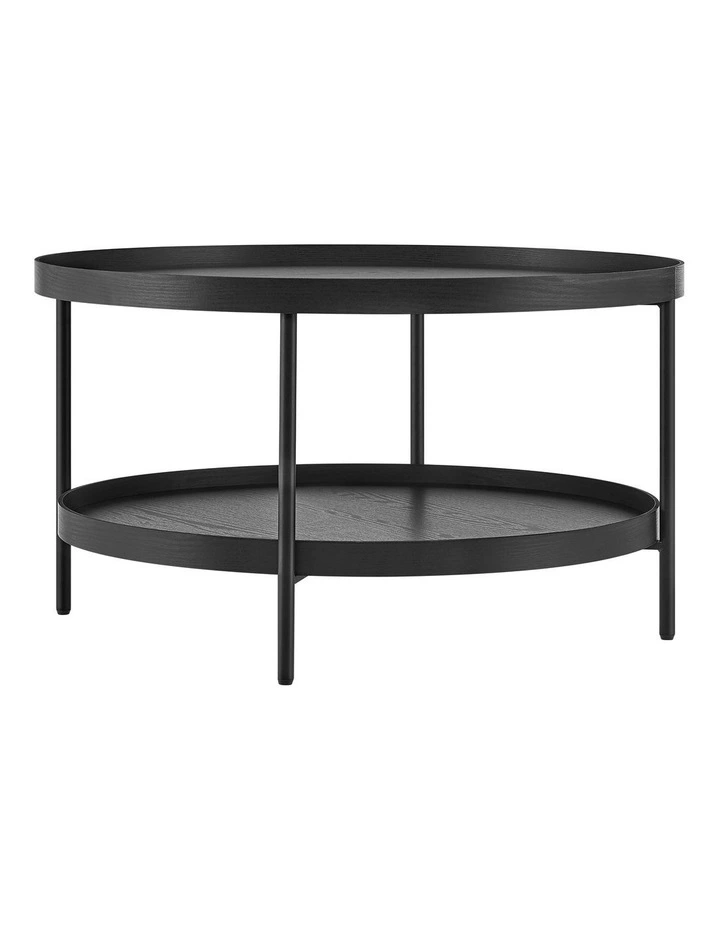 Sally Coffee Table Round 80cm Black image 1