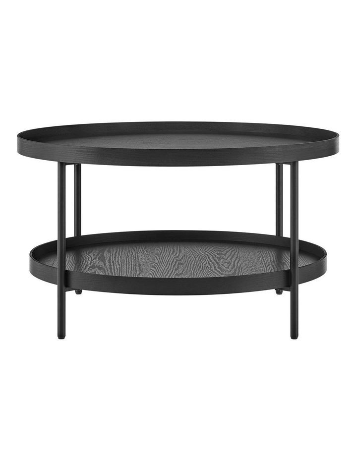 Sally Coffee Table Round 80cm Black image 3