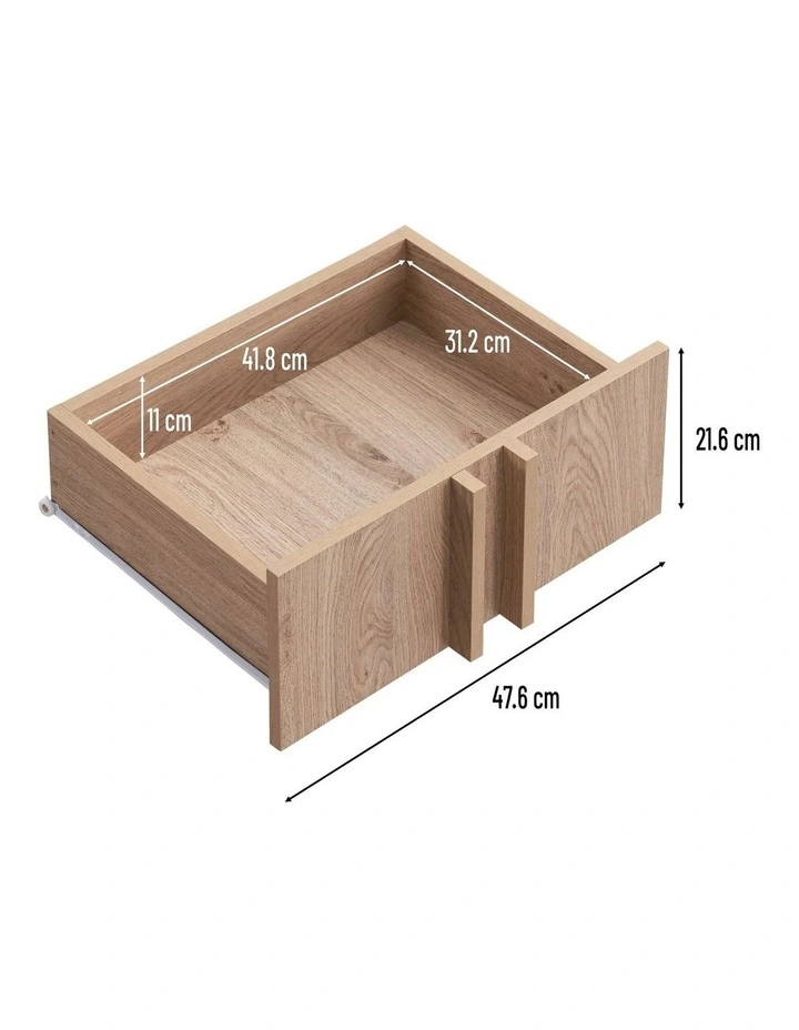 Effie Coffee Table 2 Drawers Oak image 7