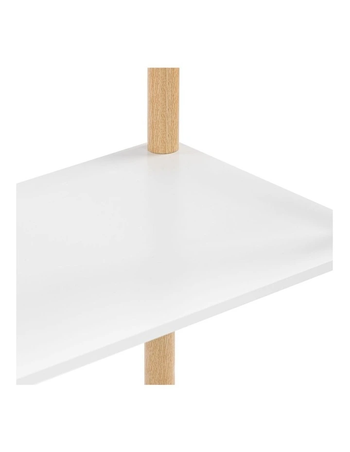 Seth Open Shelf Unit Shelving Display Rectangular 3 Levels White and Oak image 5