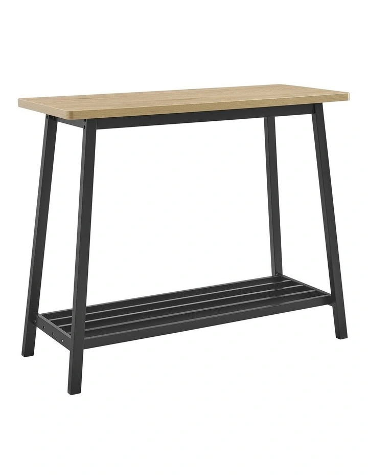 Geneva Console Table Hallway Entryway Black image 1