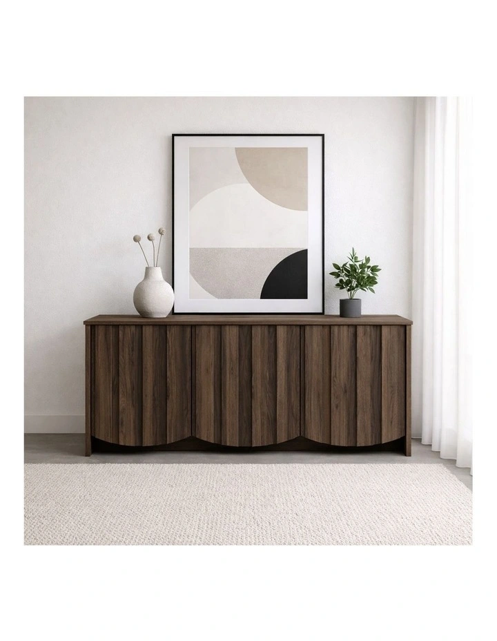 Eden Buffet Sideboard Cabinet 150W 3 Doors Walnut image 3