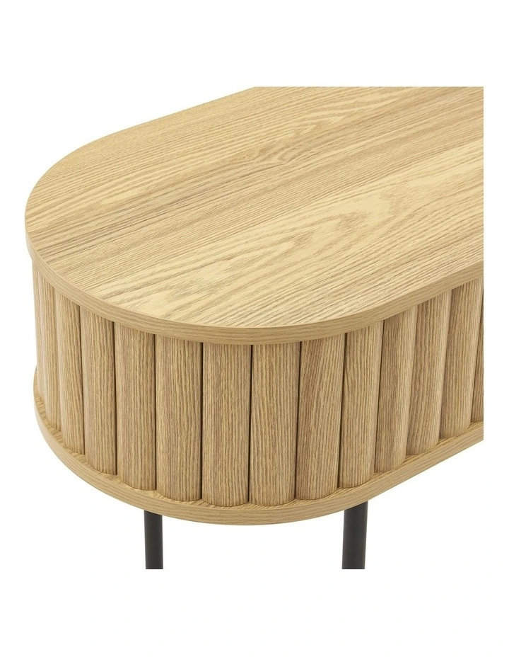 Mariella Console Table Hallway Unit 2 Doors Oak image 6