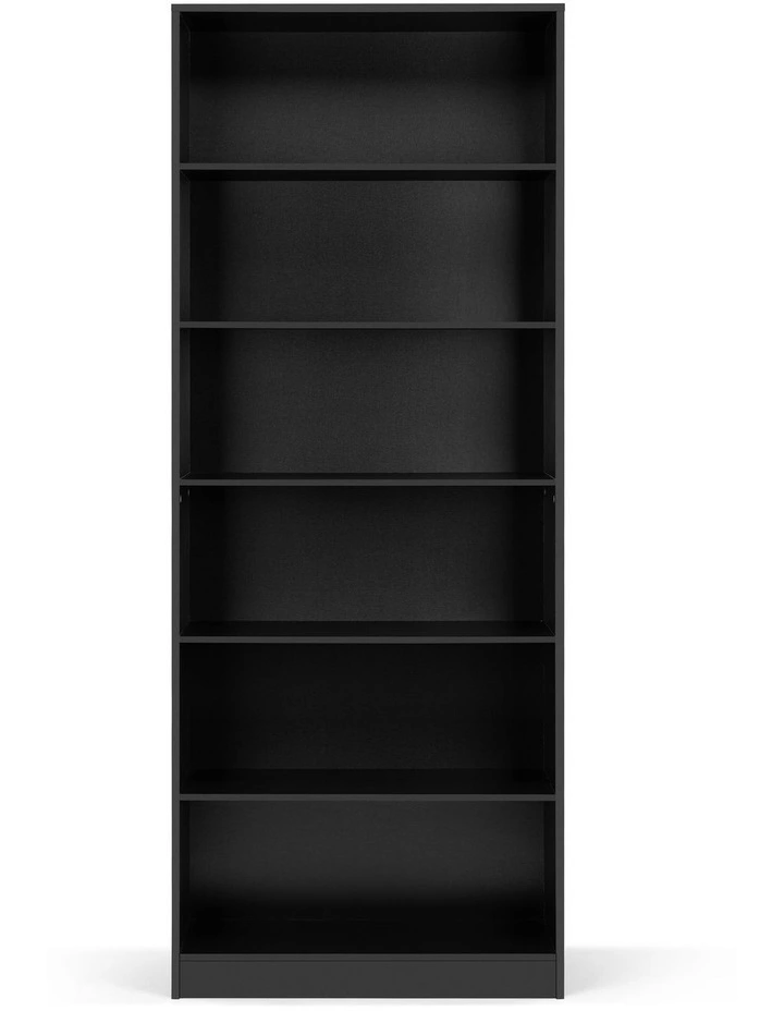 Belle Bookshelf Display Cabinet 6 Tier Bookcase Storage Display Shelf 78cm Black image 4