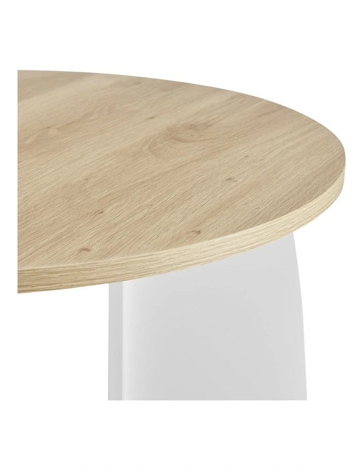Terra Coffee Table Round Oak and White image 5