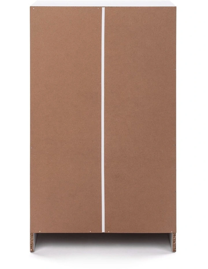 Griffin Chest 5 Drawers Tallboy Storage Dresser Storage Cabinet White image 4