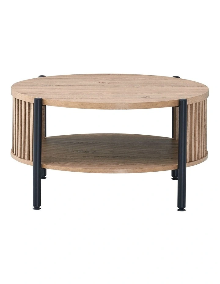 Paula Coffee Table Round 80cm Oak image 3