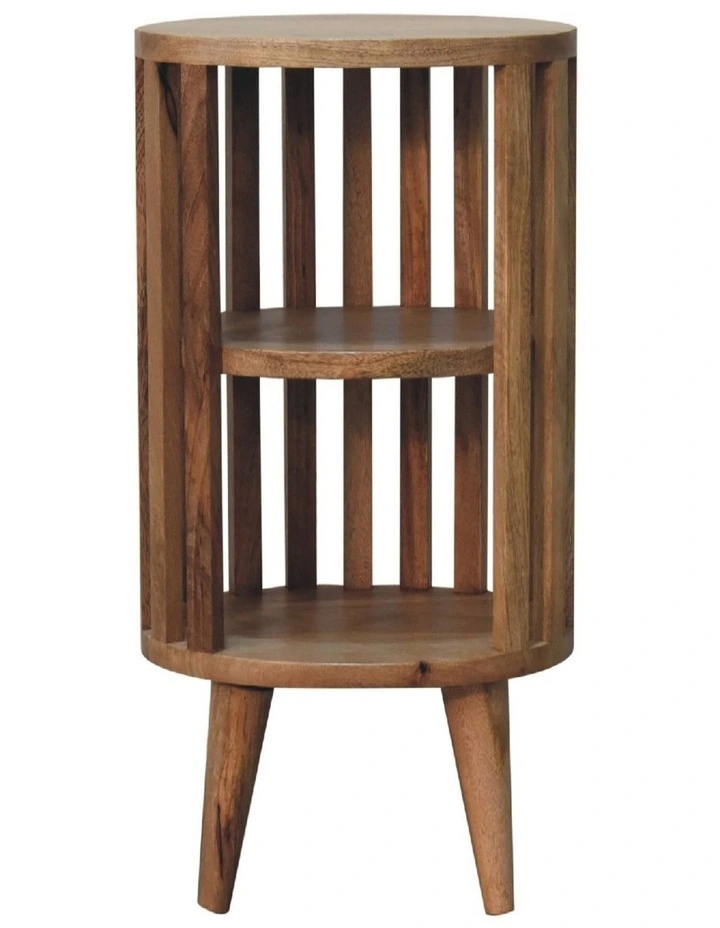 Solid Wood Ariella Double Shelf in Brown image 1