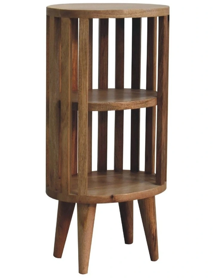 Solid Wood Ariella Double Shelf in Brown image 3