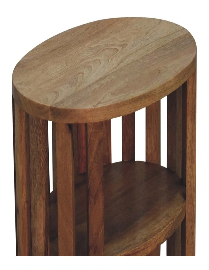 Solid Wood Ariella Double Shelf in Brown image 5