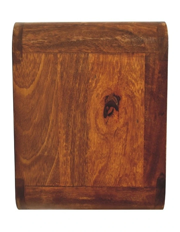 Solid Wood Floating Mini Chestnut Bedside 2 Drawers in Brown image 5