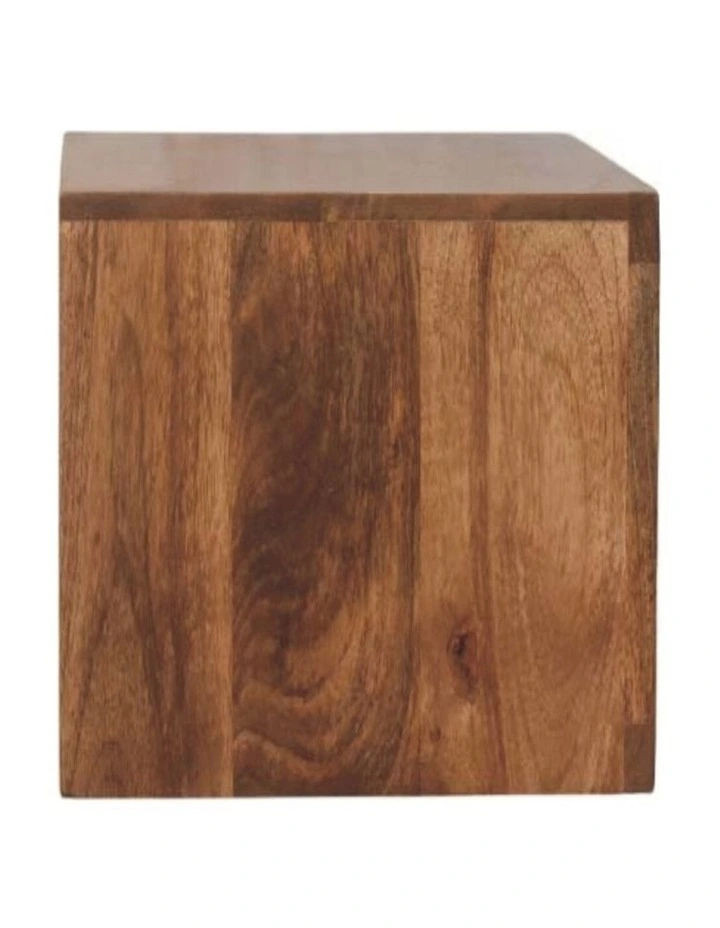 Solid Wood Cadiz Carved Slot-Drawer Bedside in Brown image 6