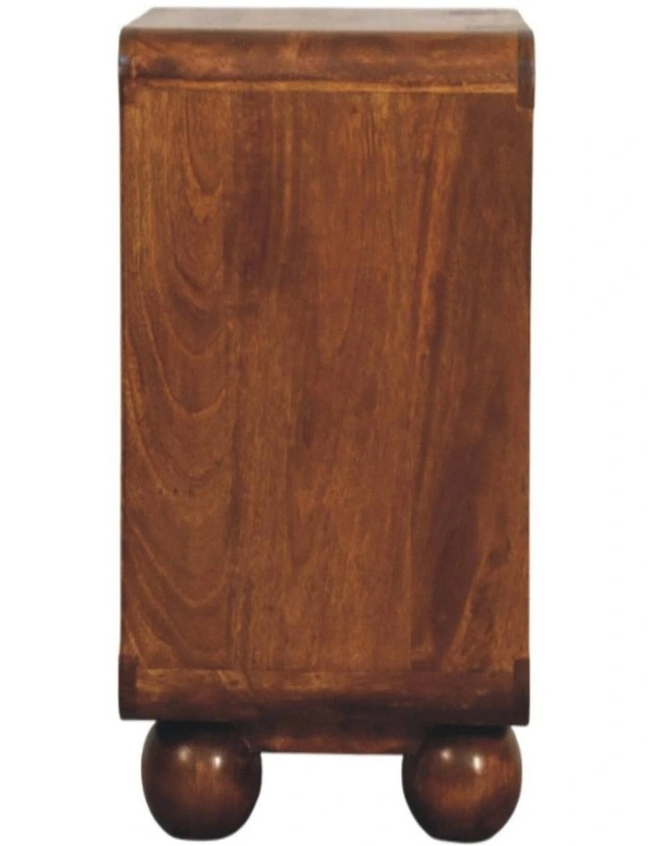 Solid Wood Larissa 2 Drawer Chestnut Nightstand in Brown image 6
