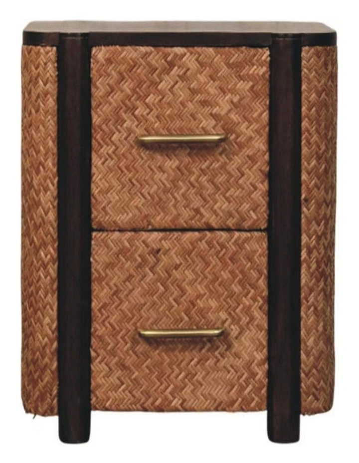 Solid Wood Havana Canefront Drawers in Brown image 1
