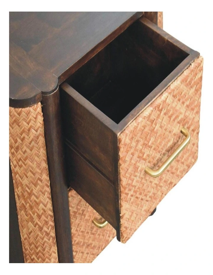 Solid Wood Havana Canefront Drawers in Brown image 5