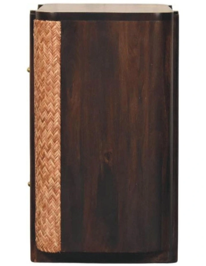 Solid Wood Havana Canefront Drawers in Brown image 6