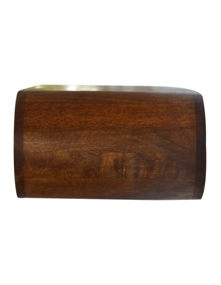Solid Wood Wall Mounted Round Chestnut Bedside in Brown image 6