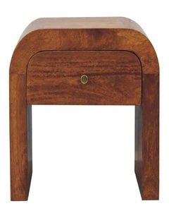 Artisan Furniture Solid Wood Darcy Chestnut Bedside, 1 Drawer, Brown