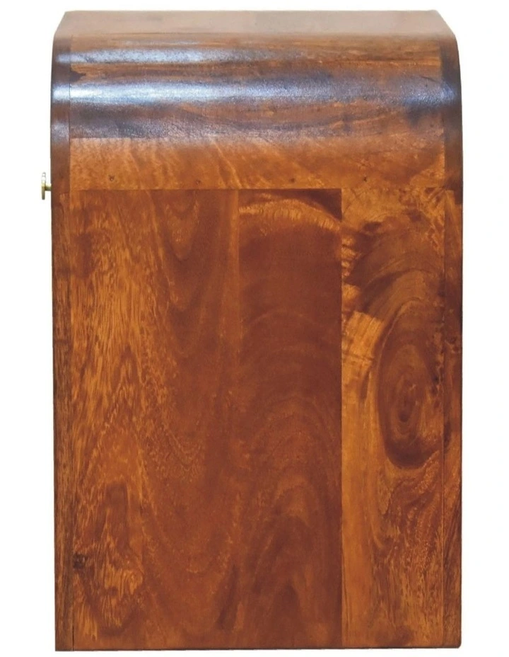 Artisan Furniture Solid Wood Darcy Chestnut Bedside, 1 Drawer, Brown image 5