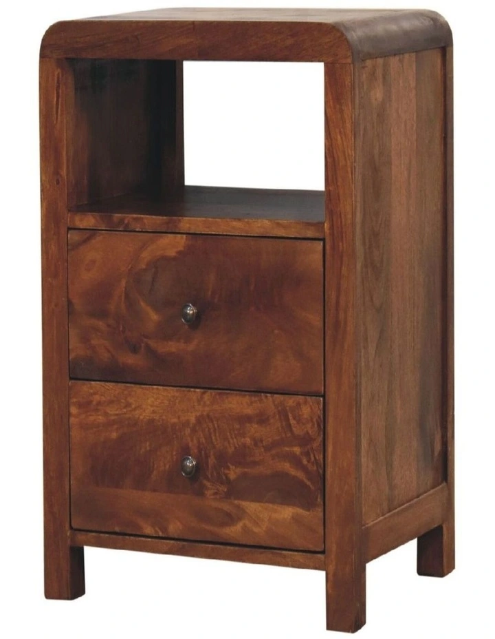 Solid Wood Aspen Bedside in Brown image 4