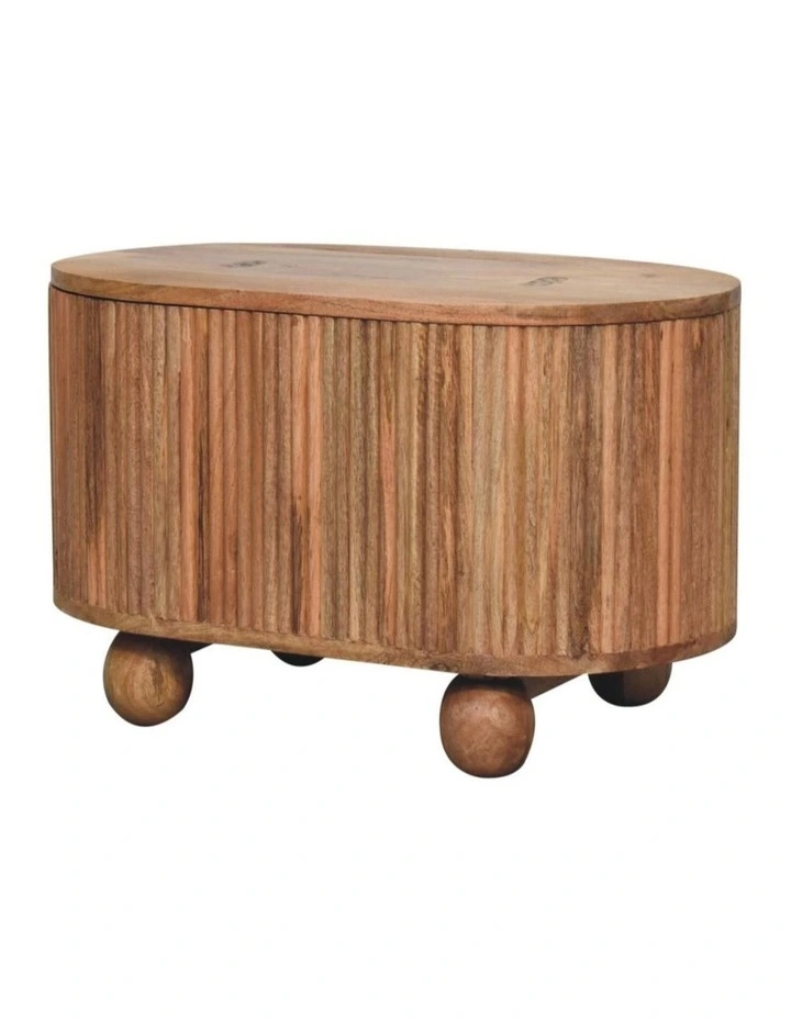 Solid Wood Soba Ball Lid-up Coffee Table in Brown image 3