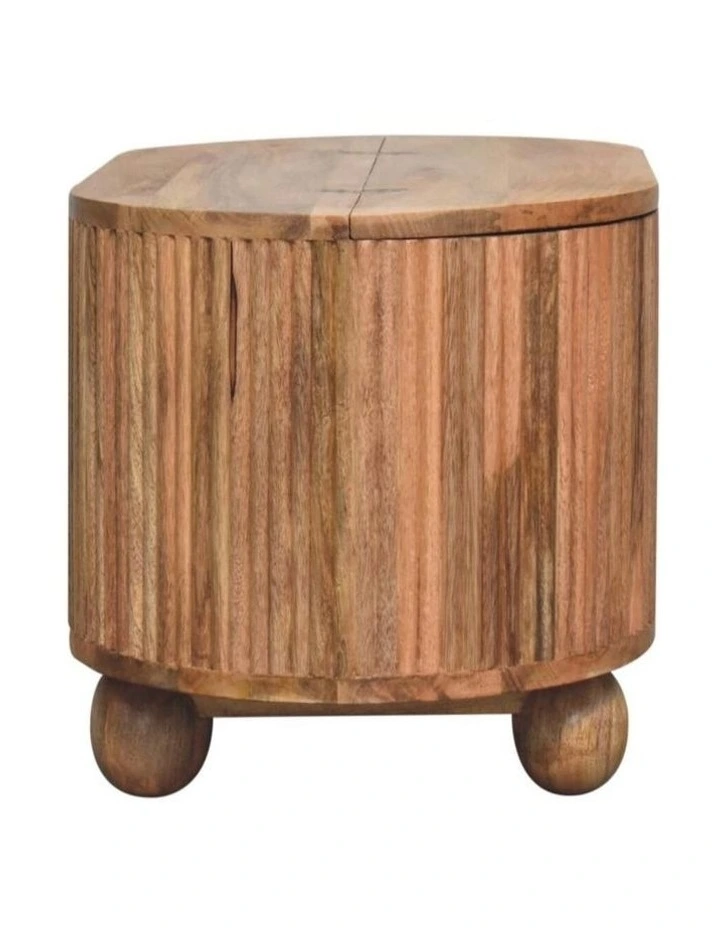 Solid Wood Soba Ball Lid-up Coffee Table in Brown image 6