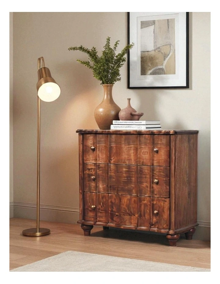 Solid Wood Camille Chest in Brown image 2
