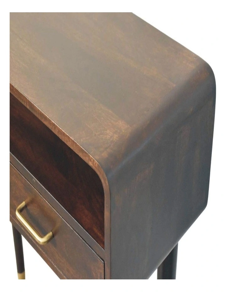 Solid Wood Apollo Loop Console Desk in Dark Brown image 4