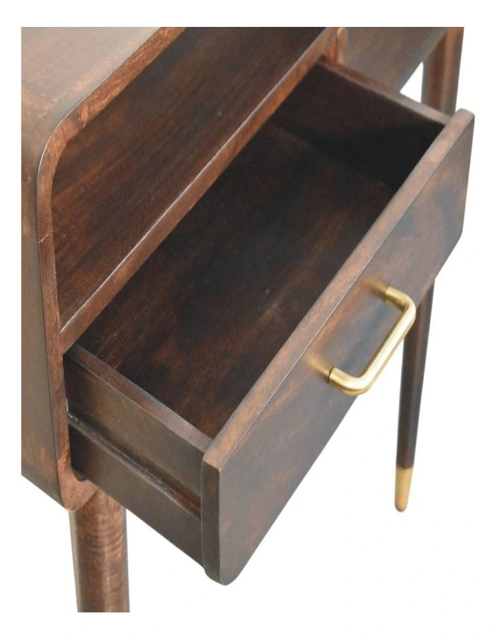 Solid Wood Apollo Loop Console Desk in Dark Brown image 5