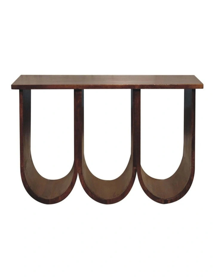 Artisan Furniture Solid Wood Triple Open Style Coffee Table image 1