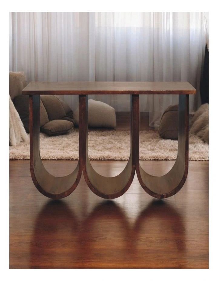 Artisan Furniture Solid Wood Triple Open Style Coffee Table image 2
