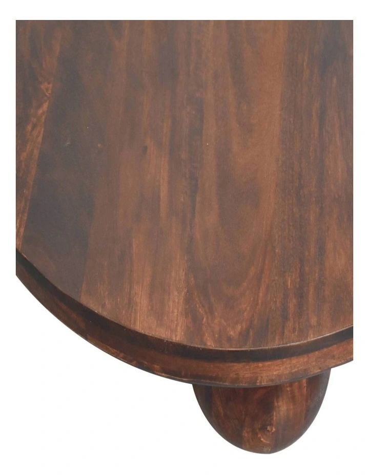 Solid Wood California Walnut Coffee Table in Dark Brown image 5