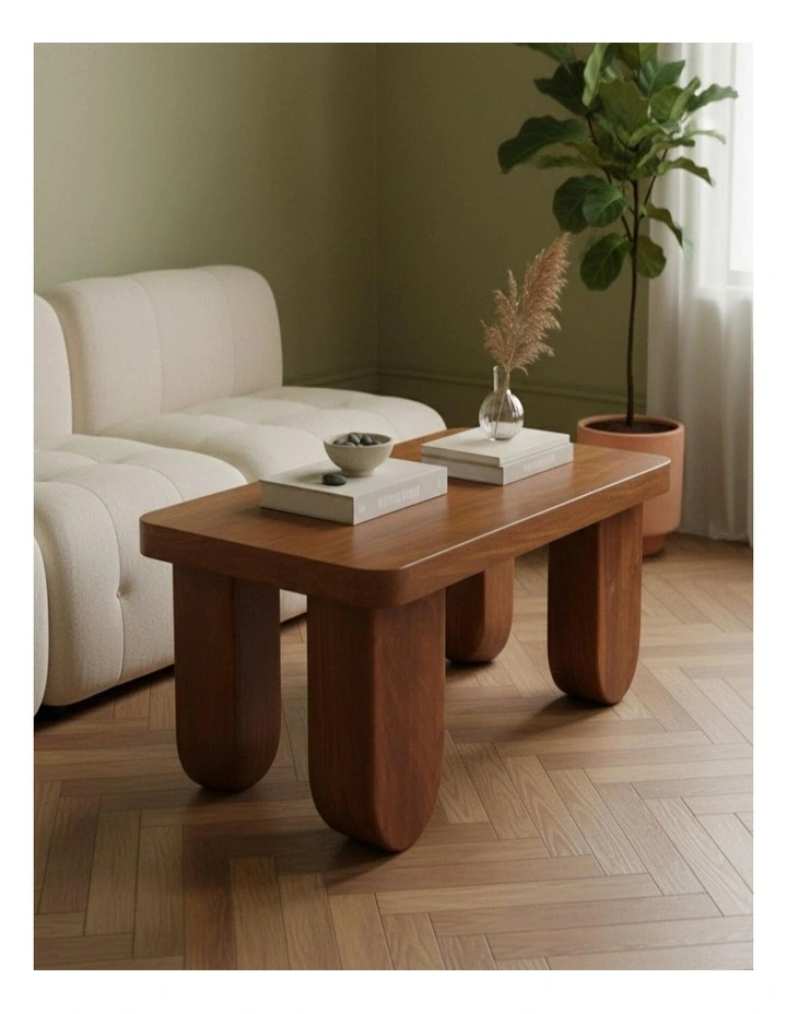 Artisan Furniture Solid Wood Chunky Chestnut Coffee Table image 2