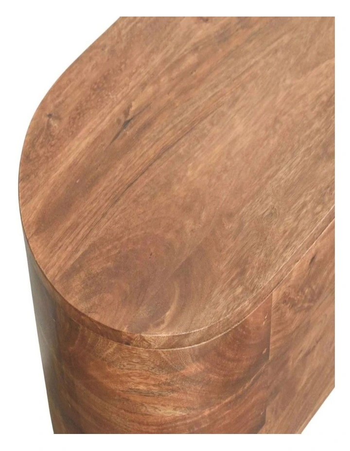 Solid Wood Curva Storage Trunk 1 Box in Brown image 4