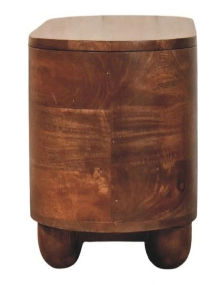 Solid Wood Curva Storage Trunk 1 Box in Brown image 6