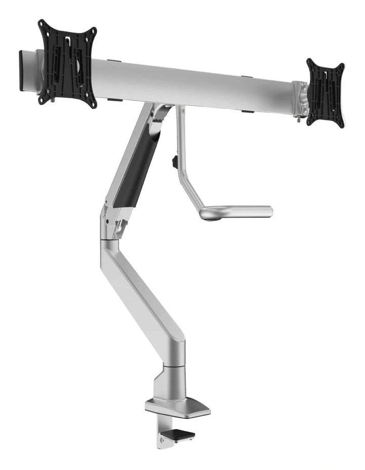 Dual Bar Monitor Arm in Silver image 1