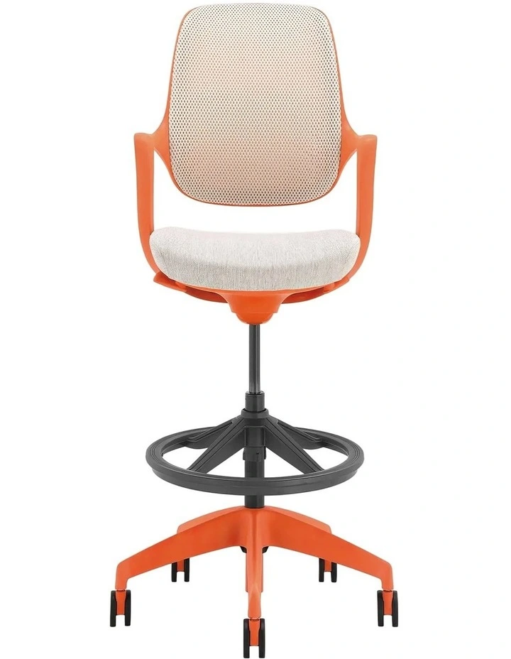 Evoque Low Back Office Chair in Orange   White image 1