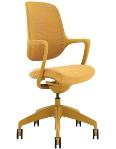 Evoque Low Back Office Chair in Mustard Yellow