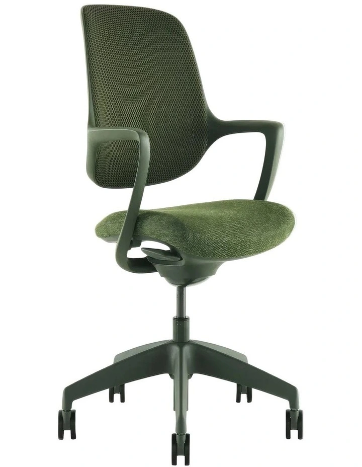 Evoque Low Back Office Chair in Dark Green image 1