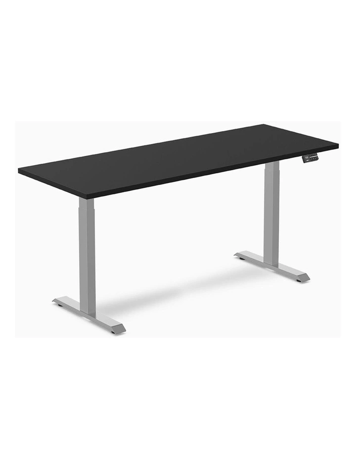 Desky Dual Melamine Sit Stand Desk - Black / 2000x750mm / Grey image 1